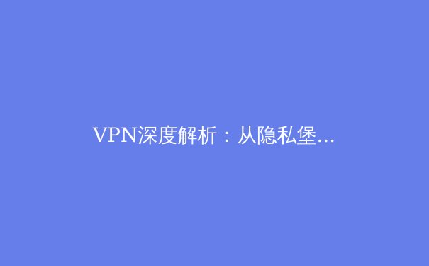 VPN深度解析：从隐私堡垒到法规迷宫的生存指南 - 2