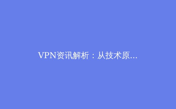 VPN资讯解析：从技术原理到明智选择，为您的数字生活保驾护航 - 4